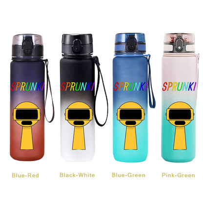 650ML Sprunki Sports Water Cup Portable Fitness Drink Bottle Kettle Outdoor Travel Office Jugs Shaker Drink Bottle Game Gifts