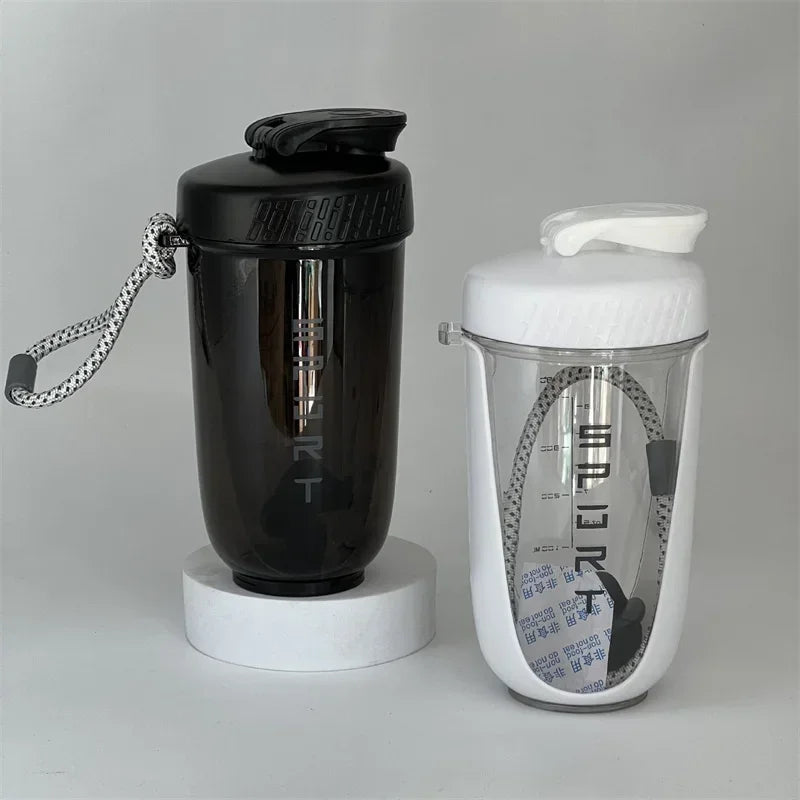 600ML Sports Shake Cup Blender Bottle with Plastic Mixing Ball, Leak Proof, Suitable for Gym Exercise