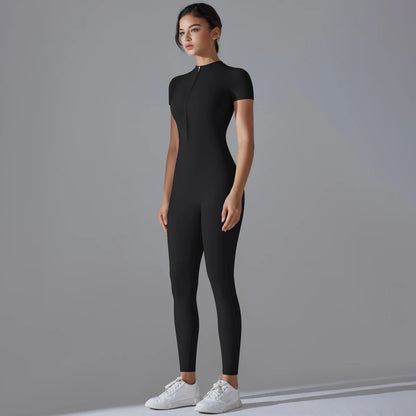 “Flexoora Women’s Quick‑Dry Breathable Fitness Bodysuit”