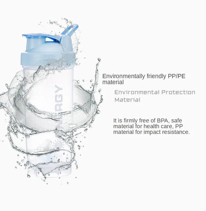 500/700ml Portable Shaker Bottle with Stirring Ball Is Perfect for Protein Shakes and Pre-workout Water Bottles without BPA