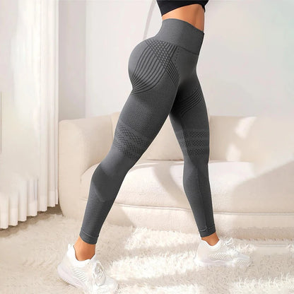 “Flexoora Women’s High‑Waist Seamless Breathable Leggings”