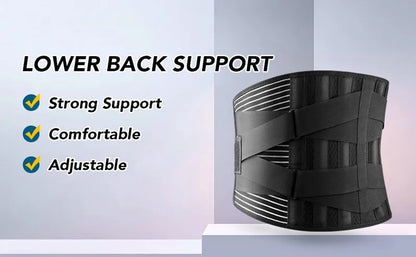 “Flexoora Lumbar Support Back Brace – Gym Fitness Body Breathable Decompression Belt for Sciatica & Scoliosis”