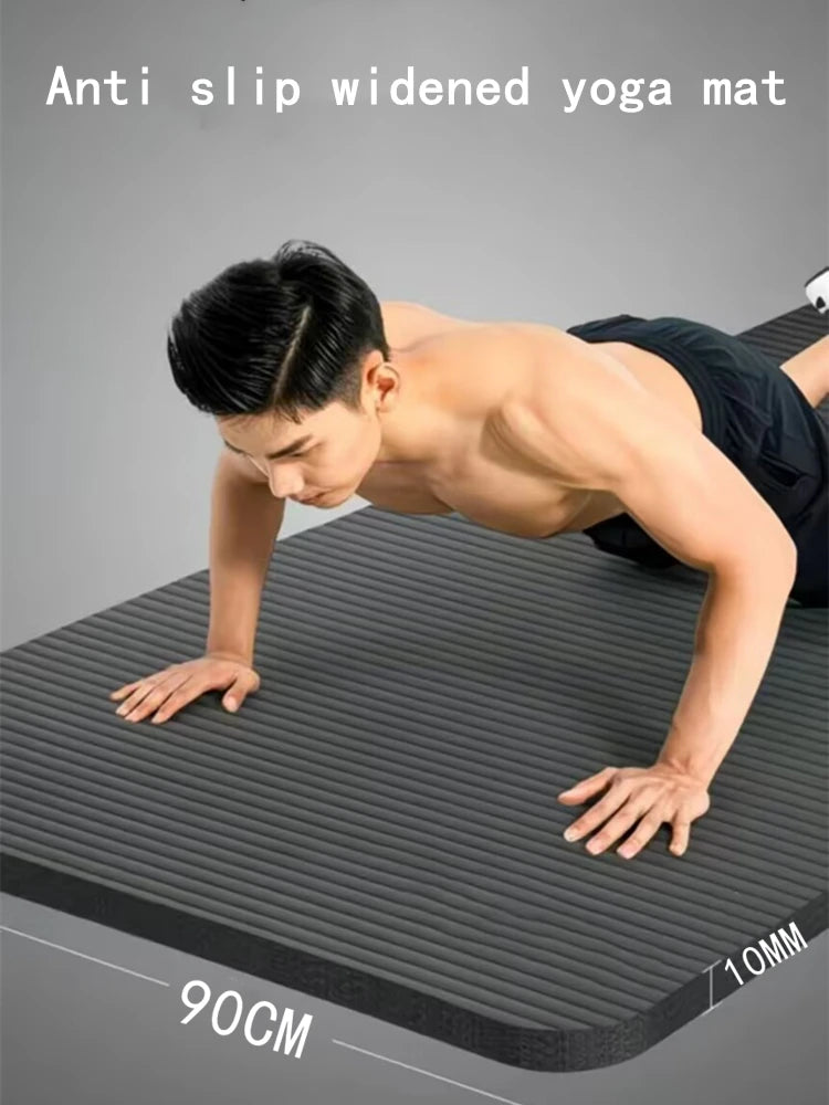 “Flexoora Premium Gym Mat – 185×90 cm, Thick 10 mm Cushion – Gym & Fitness Body”
