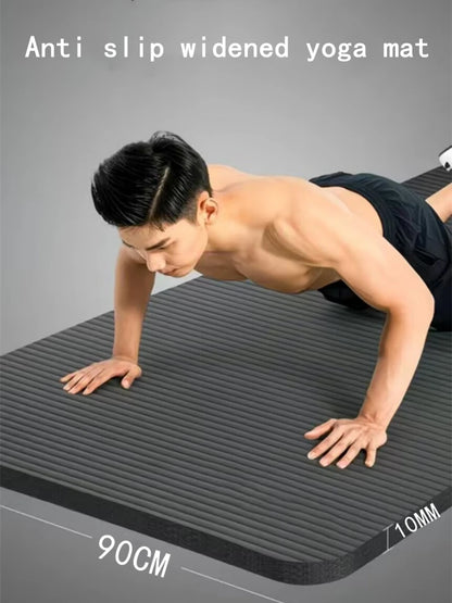 “Flexoora Premium Gym Mat – 185×90 cm, Thick 10 mm Cushion – Gym & Fitness Body”