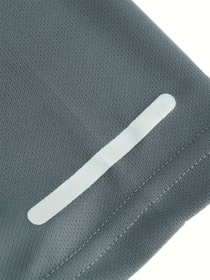 “Flexoora Men’s Marathon Ice‑Silk Quick‑Dry Gym Tee”