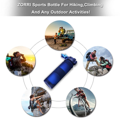 Sports Water Bottles With Time Scale Marker Leakproof Outdoor Shaker Bottle Tritan Plastic Eco-Friendly Drinkware BPA Free